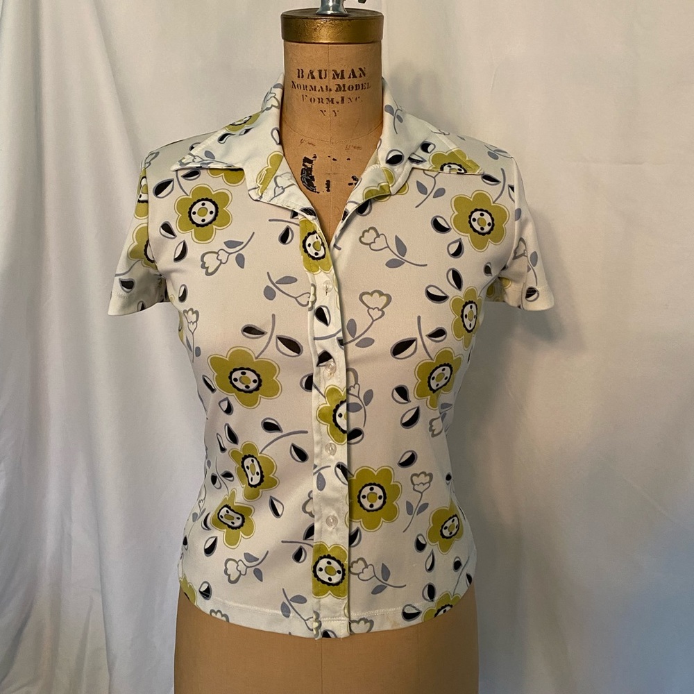 Vintage 90s Y2K Women’s Polyester Blouse - Small